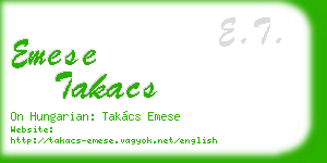 emese takacs business card