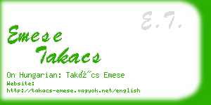 emese takacs business card